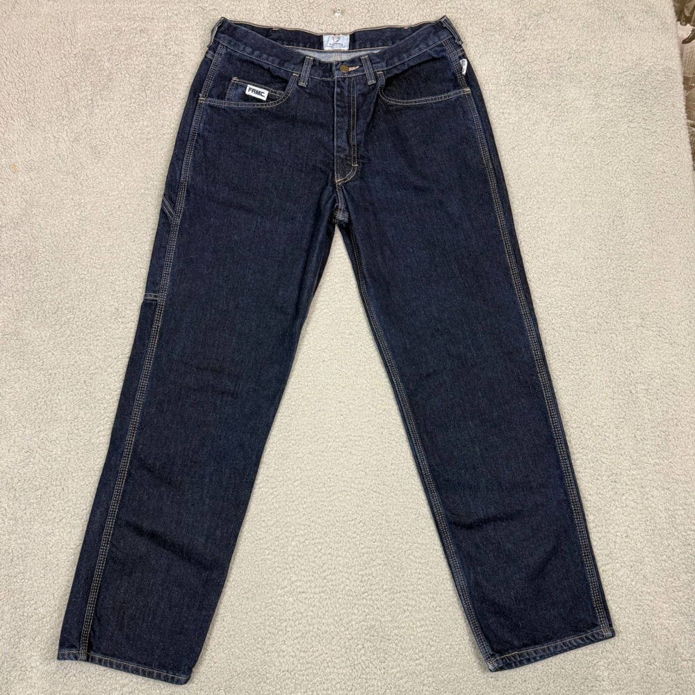 Tyndale FRMC Flame Resistant Jeans Mens 31x30 Dark Wash FR Denim NFPA 2112 USA